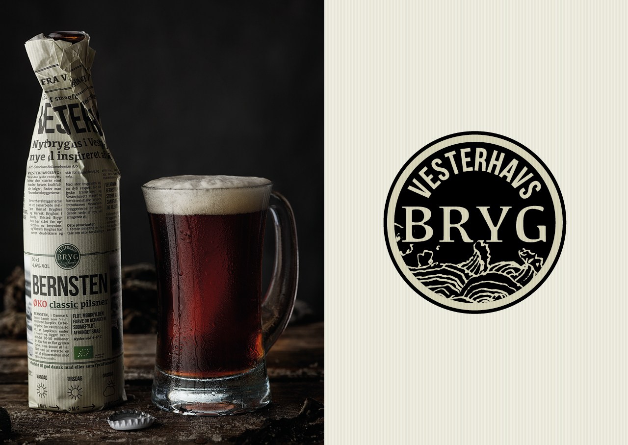 Emballagedesign Vesterhavsbryg logo