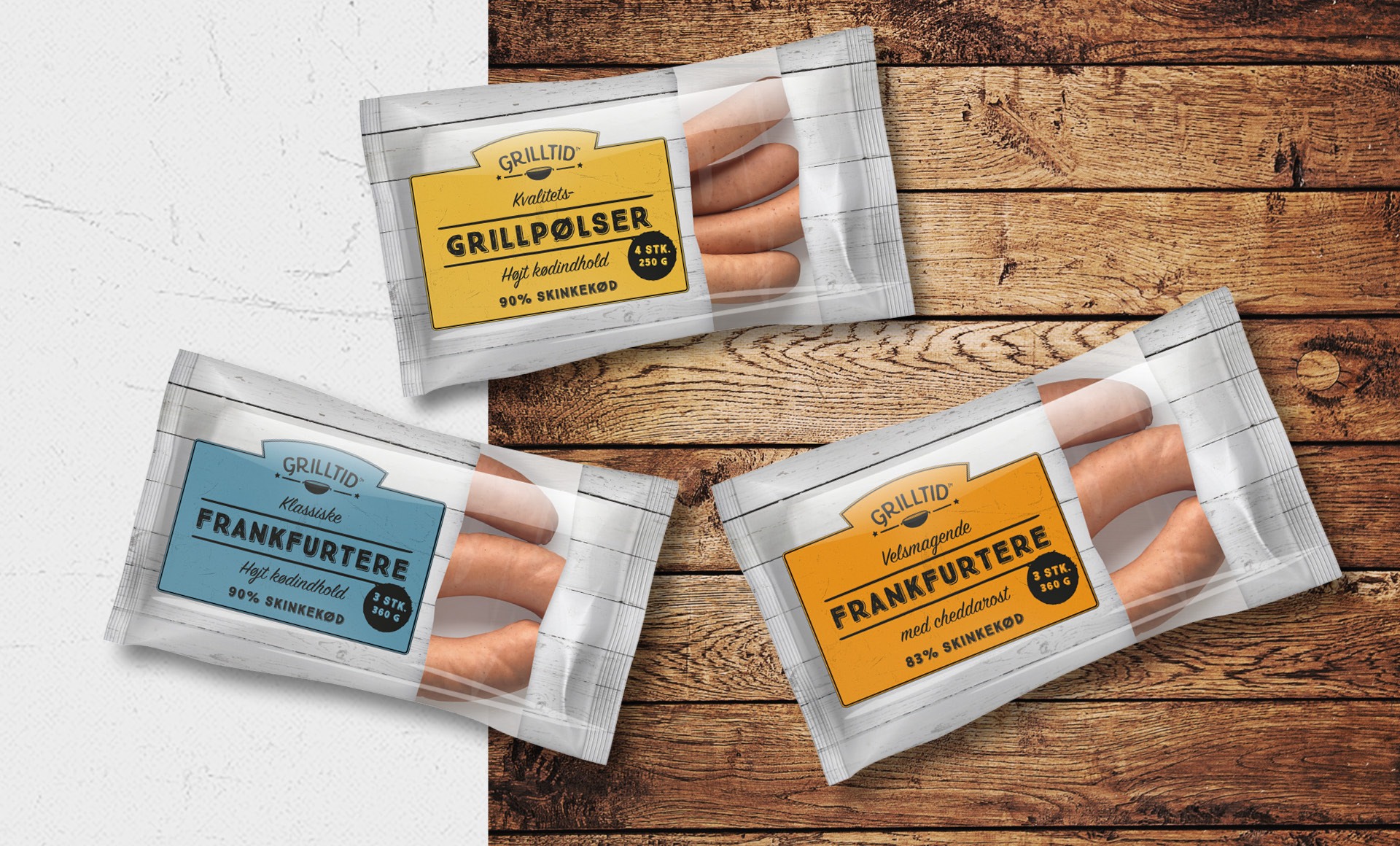 emballagedesign Grilltid grillpølser