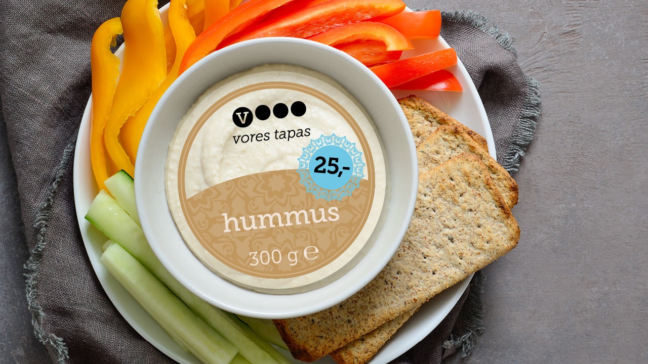 emballagedesign Salling Group vores tapas hummus