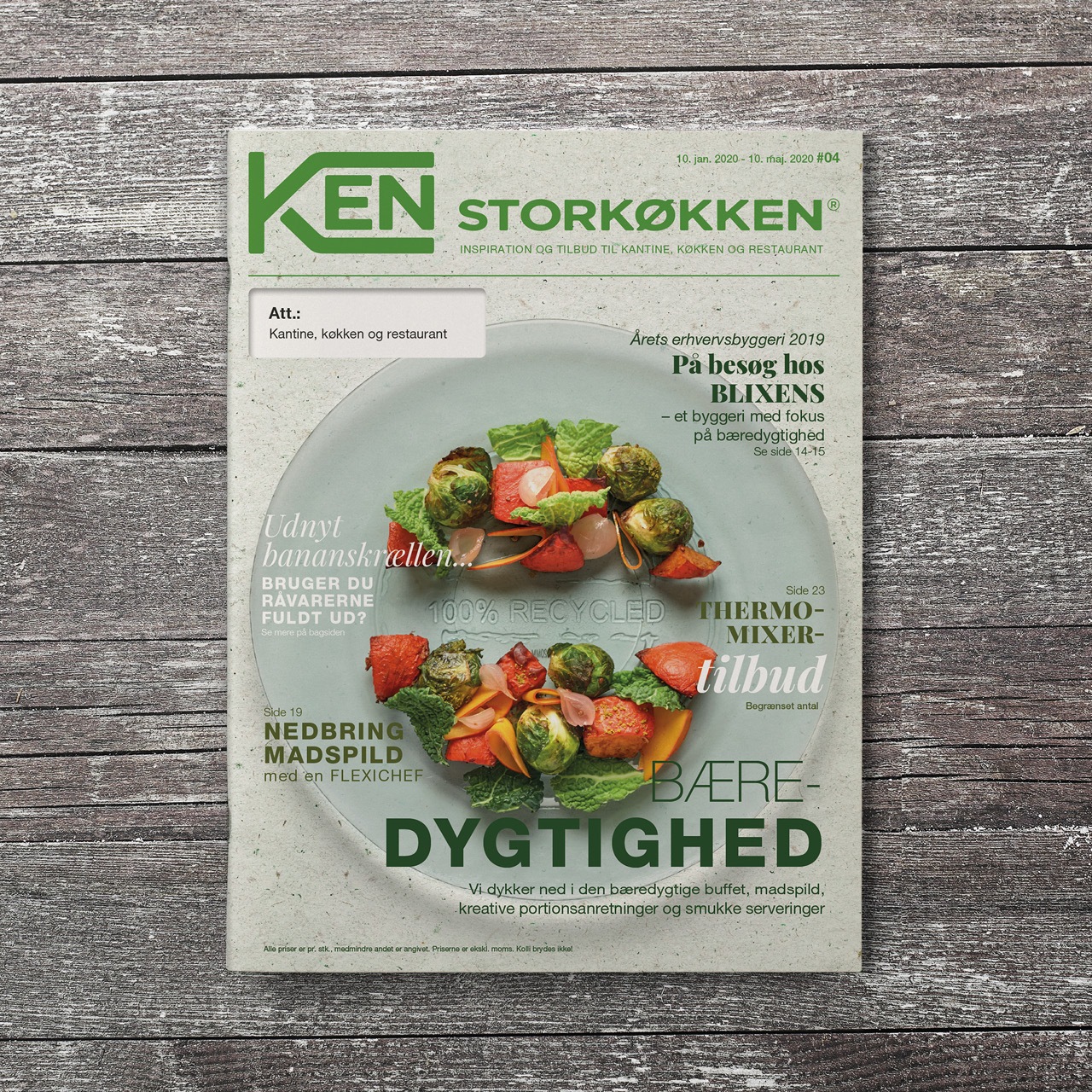 KEN STORKOEKKENS visuelle identitet i inspirationsavis - Cameleon Creatives