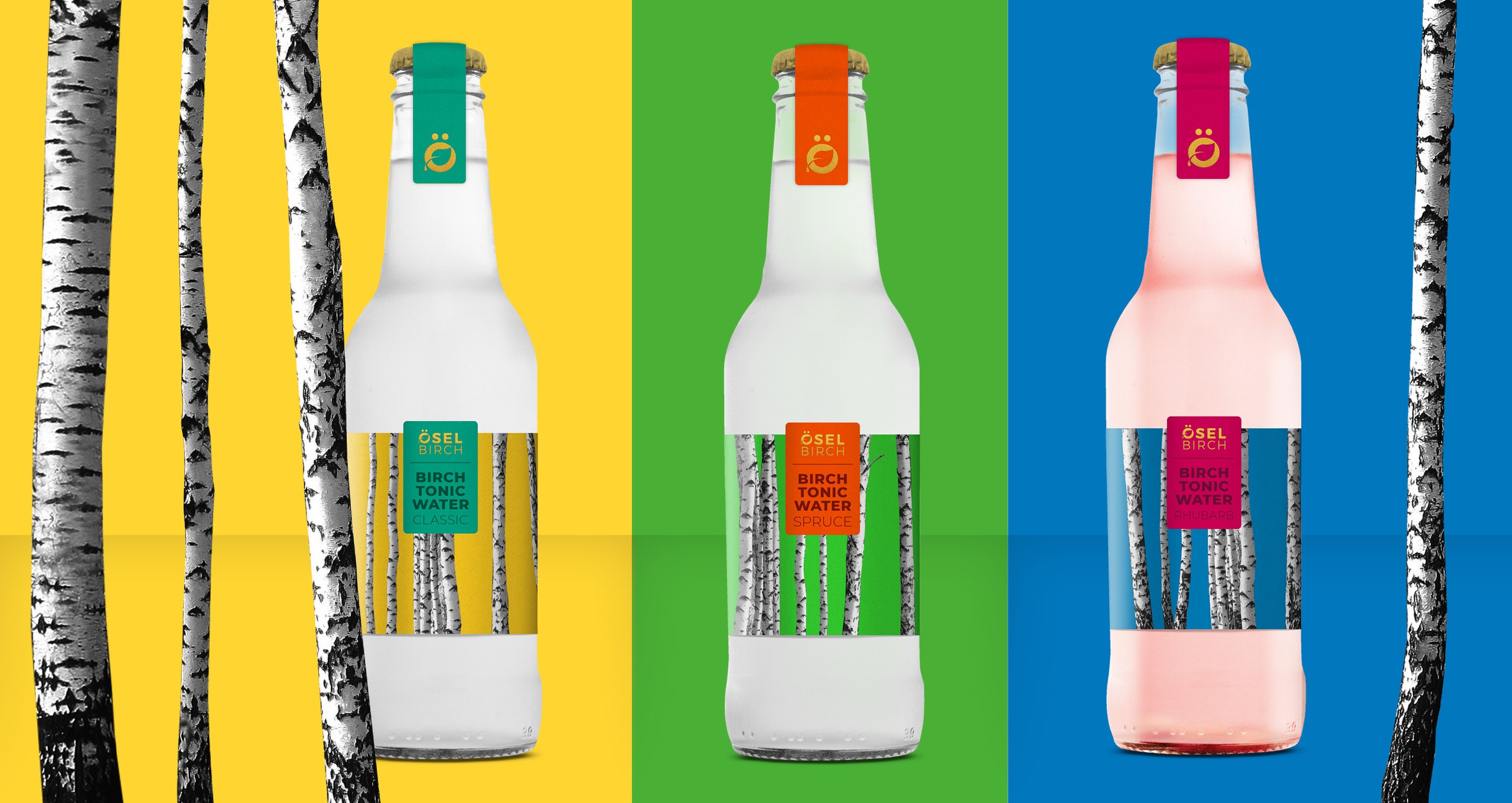 Emballagedesign premium mixer birkesaft