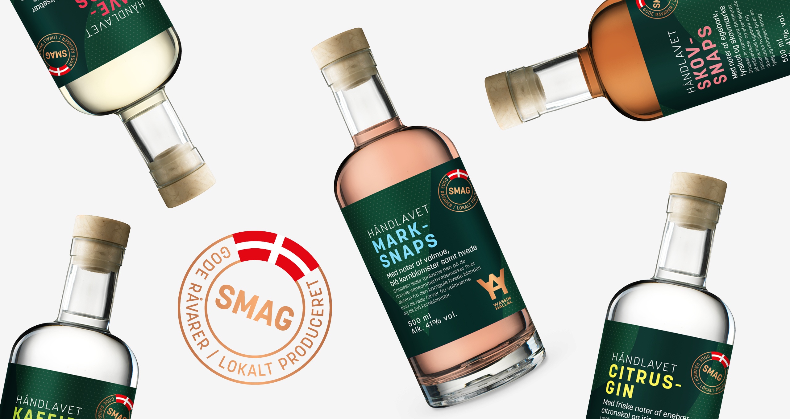 Wassim-Hallal-SMAG-fødevareserie-emballagedesign-snaps-gin-kaffir