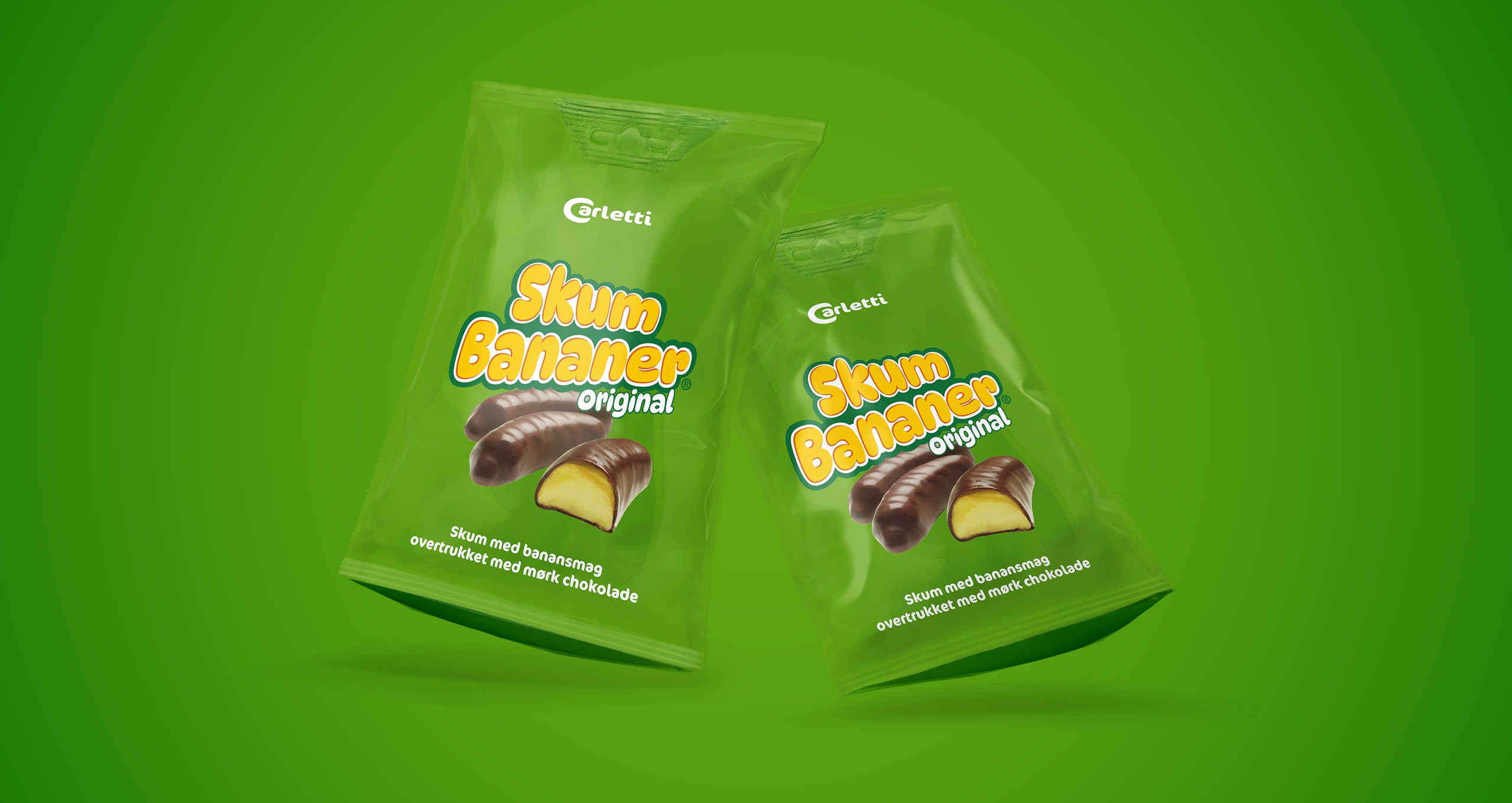 Carletti_Skumbananer_emballagedesign_CameleonCreatives Carletti hero-produkt Skumbananer Original emballagedesign Cameleon Creatives