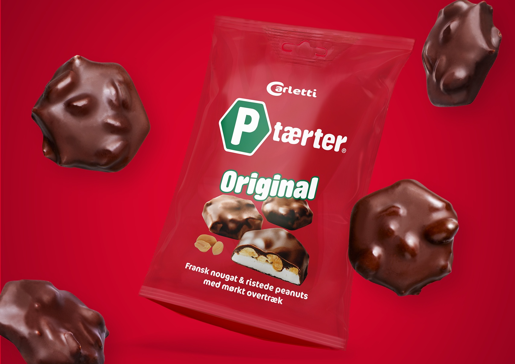 Carletti P-tærter original emballagedesign